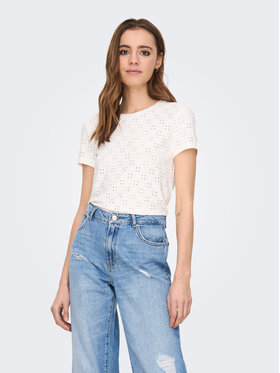 JDY JDY Tričko 15158450 Biela Regular Fit