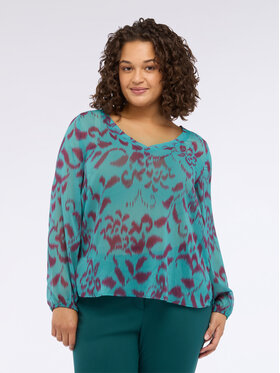 Fiorella Rubino Fiorella Rubino Blusa 2034T002416N0V4 Turchese A-Line Fit