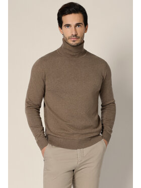 Lancerto Lancerto Sweter Sindre SW073225000132 Beżowy Regular Fit