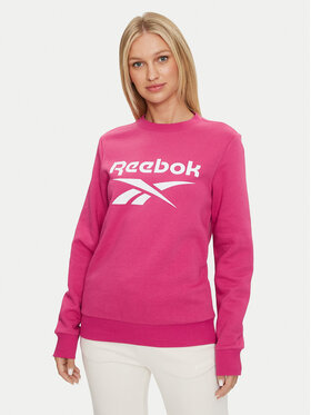 Reebok Reebok Felpa Identity Big Logo Fleece Crew 100075949 Rosa Regular Fit