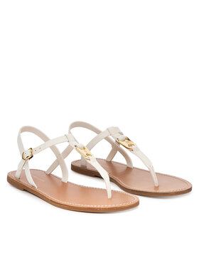 Tommy Hilfiger Tommy Hilfiger Sandaalid Leather Thong Sandal FW0FW09127 Valge