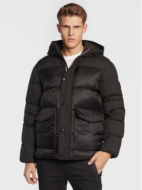 Tommy Hilfiger Tommy Hilfiger Winterjacke MW0MW28723 Schwarz Regular Fit