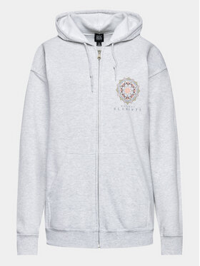 BDG Urban Outfitters BDG Urban Outfitters Džemperis Org Mandala Zip Thru 77173169 Pilka Zipped Hoodie Fit