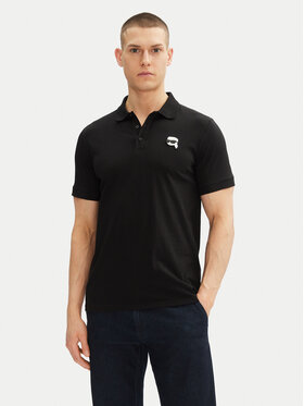 KARL LAGERFELD KARL LAGERFELD Поло 745710 500224 Чорний Regular Fit