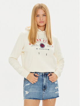 Guess Jeans Guess Jeans Majica dugih rukava W4BQ20 KC811 Bež Regular Fit