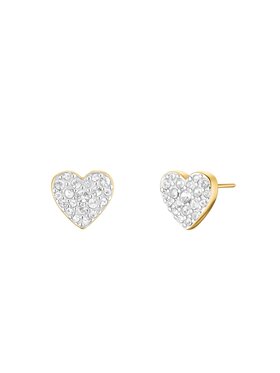 Rosefield Rosefield Kolczyki DIAMOND HEARTS Złoty