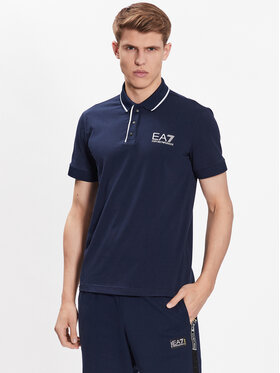 EA7 Emporio Armani EA7 Emporio Armani Polo 3RPF17 PJ03Z 1554 Granatowy Regular Fit