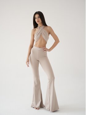 MissDenim MissDenim Top Soft Touch Beżowy Second Skin Fit