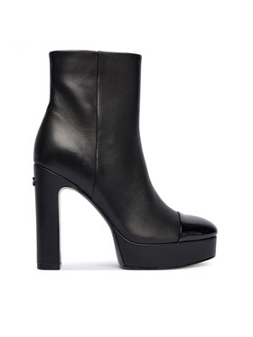 Guess Guess Botki FLFRNT LEA10 Czarny