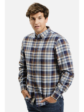 Cross Jeans Cross Jeans Koszula 35616-025 Brązowy Regular Fit