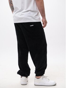Jigga Wear Jigga Wear Spodnie materiałowe Spodnie Sztruksowe Męskie Czarne Jigga Wear Cord M Czarny Loose Fit
