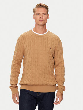 Tommy Hilfiger Tommy Hilfiger Sveter MW0MW33132 Béžová Regular Fit