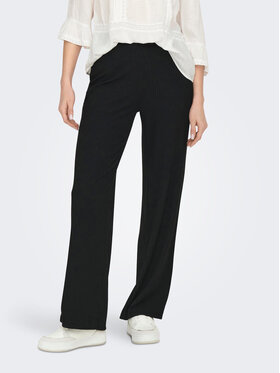 ONLY ONLY Szövet nadrág 15202195 Fekete Wide Leg
