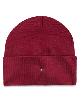 Tommy Hilfiger Tommy Hilfiger Sapka Essential Flag Beanie AW0AW15309 Piros