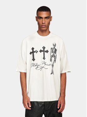 MADE BY SOCIETY MADE BY SOCIETY T-Shirt Tricou Inner - T17458 Biały Basic Fit