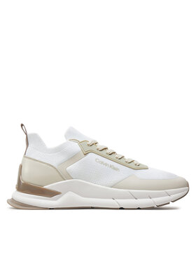 Calvin Klein Calvin Klein Sneakers Low Top Lace Up Mix HM0HM00918 Bianco