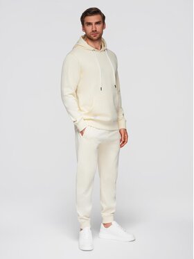Ombre Ombre Komplet dresowy Z121 Écru Regular Fit