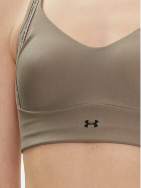 Under Armour Sportski Grudnjak Ua Infinity Low Strappy Bra 1384128-200 Siva Fitted Fit