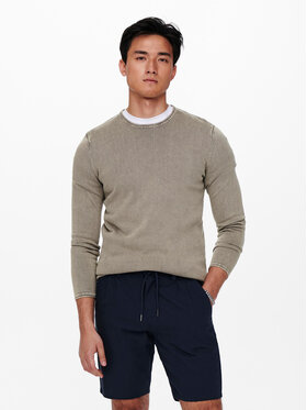 Only & Sons Only & Sons Sweter 22006806 Szary Regular Fit