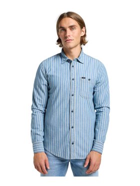 Lee Lee Koszula 112364202 Niebieski Regular Fit