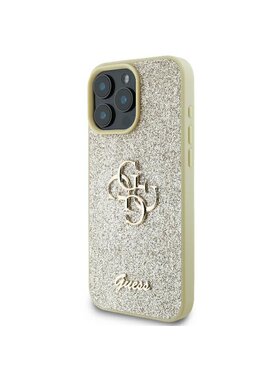 Guess Guess Etui na telefon iPhone 16 Pro Złoty