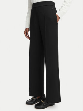 Calvin Klein Calvin Klein Kalhoty z materiálu LV044G210G Černá Wide Leg