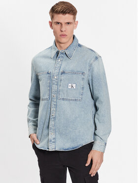 Calvin Klein Jeans Calvin Klein Jeans džinsiniai marškiniai J30J323328 Mėlyna Regular Fit