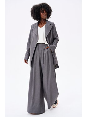 blue shadow blue shadow Spodnie damskie Vida Szary Regular Fit