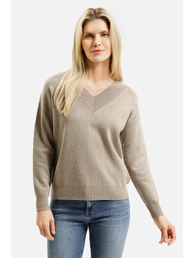 Cross Jeans Cross Jeans Sweter 73344-383 Beżowy