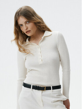 MARI PRETI MARI PRETI Maglione Grace Bianco Regular Fit