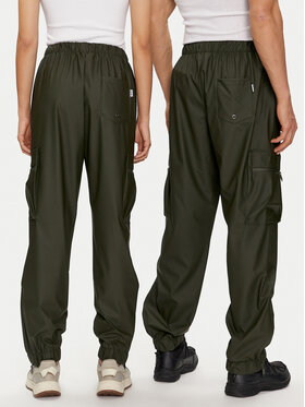 Rains Hlače za kišu Cargo Rain Pants Regular W3 18850 Zelena Regular Fit