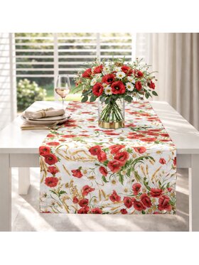 Roseberry Home Roseberry Home Bieżnik Poppy Czerwony