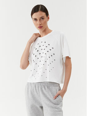 adidas adidas Technikai póló BLUV Print Performance IL9577 Fehér Loose Fit