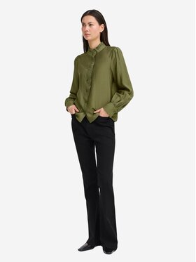 ICHI ICHI Koszula Camicia ihkarlani sh Zielony Regular Fit