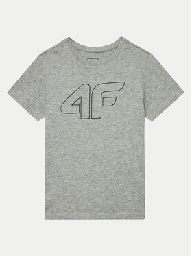 4F 4F Marškinėliai 4FJWMM00TTSHM1627 Pilka Regular Fit