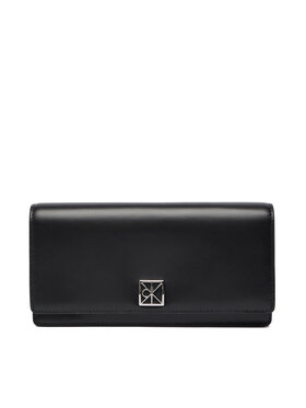 Calvin Klein Calvin Klein Didelė Moteriška Piniginė Emblem Hw Long Bifold LV04F1098G Juoda