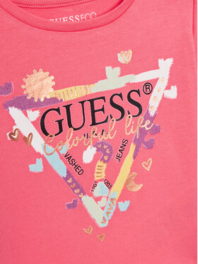 Guess T-shirt A3GI00 K6YW3 Ružičasta Regular Fit