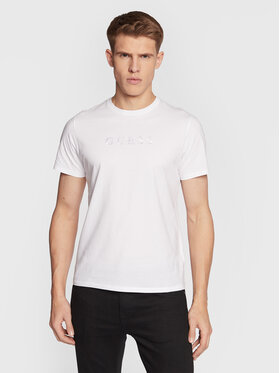 Guess Guess T-Shirt M2BP47 K7HD0 Λευκό Slim Fit
