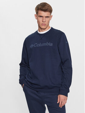 Columbia Columbia Felpa M Logo Fleece Crew Blu Regular Fit