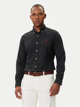 Polo Ralph Lauren Polo Ralph Lauren Риза Bsr 710772290 Черен Custom Fit