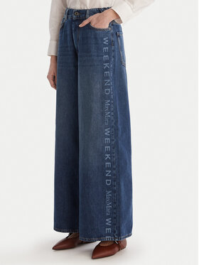 Weekend Max Mara Weekend Max Mara Džinsai Vortice 2615181011 Tamsiai mėlyna Wide Leg