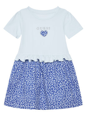 Guess Guess Každodenní šaty K6GK01 K6YW4 Modrá Regular Fit