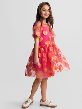 minoti minoti Sukienka elegancka 30DRESS173 Różowy Regular Fit