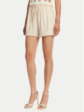 TWINSET TWINSET Шорти от плат 251LM2QGG Бежов Regular Fit