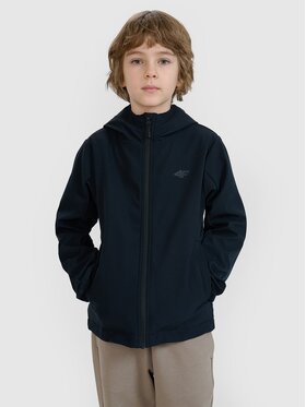 4F 4F Kurtka softshell 4FJWspring_summer_2025TSOFM306 Czarny Regular Fit