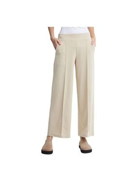 ICHI ICHI Spodnie damskie Pantalone ihkate piquet pa3 Beżowy Regular Fit