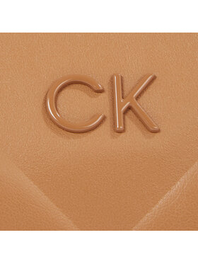 Calvin Klein Torbica Re-Lock Quilt Crossbody K60K611042 Smeđa