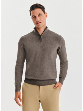 Pako Lorente Pako Lorente Sweter P25WF-2X-021 Brązowy Classic Fit