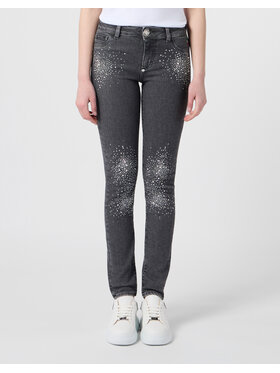 PHILIPP PLEIN PHILIPP PLEIN Džegínsy 31205 Sivá Jegging Fit
