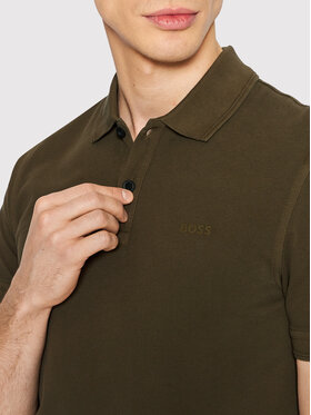 Boss Polo Majica Prime 50468576 Zelena Slim Fit